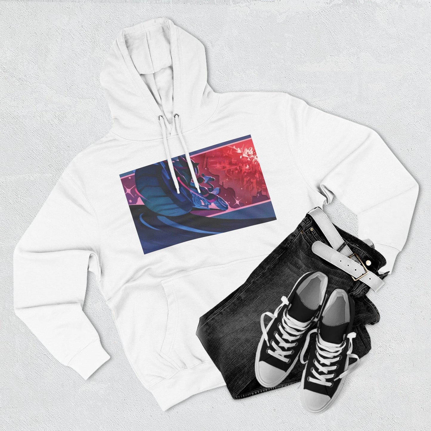 Three-Panel Fleece Hoodie - Stylish and Cozy for Everyday Wear