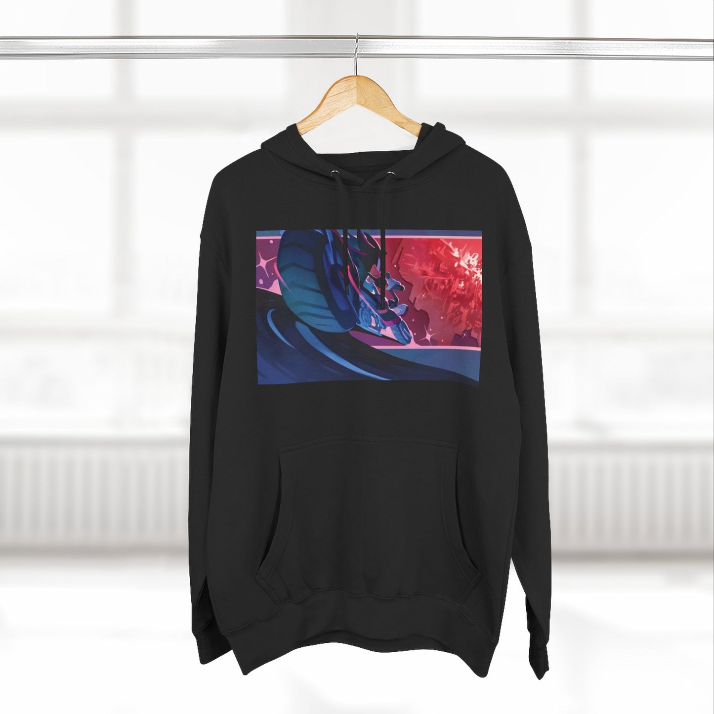 Three-Panel Fleece Hoodie - Stylish and Cozy for Everyday Wear