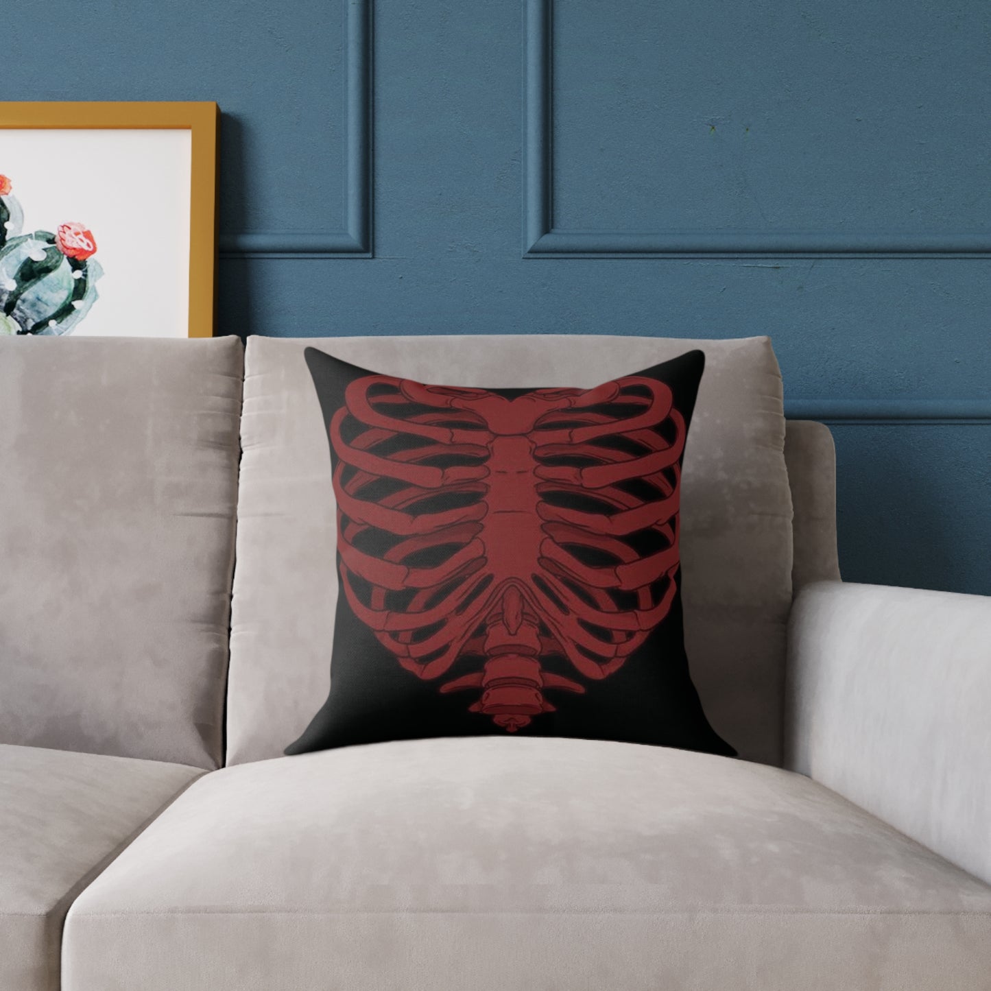 Skeleton Ribcage Decorative Pillow - Unique Home Decor