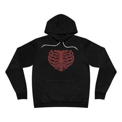 Gothic Ribcage Hoodie - Unisex Sponge Fleece Pullover