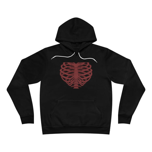 Gothic Ribcage Hoodie - Unisex Sponge Fleece Pullover