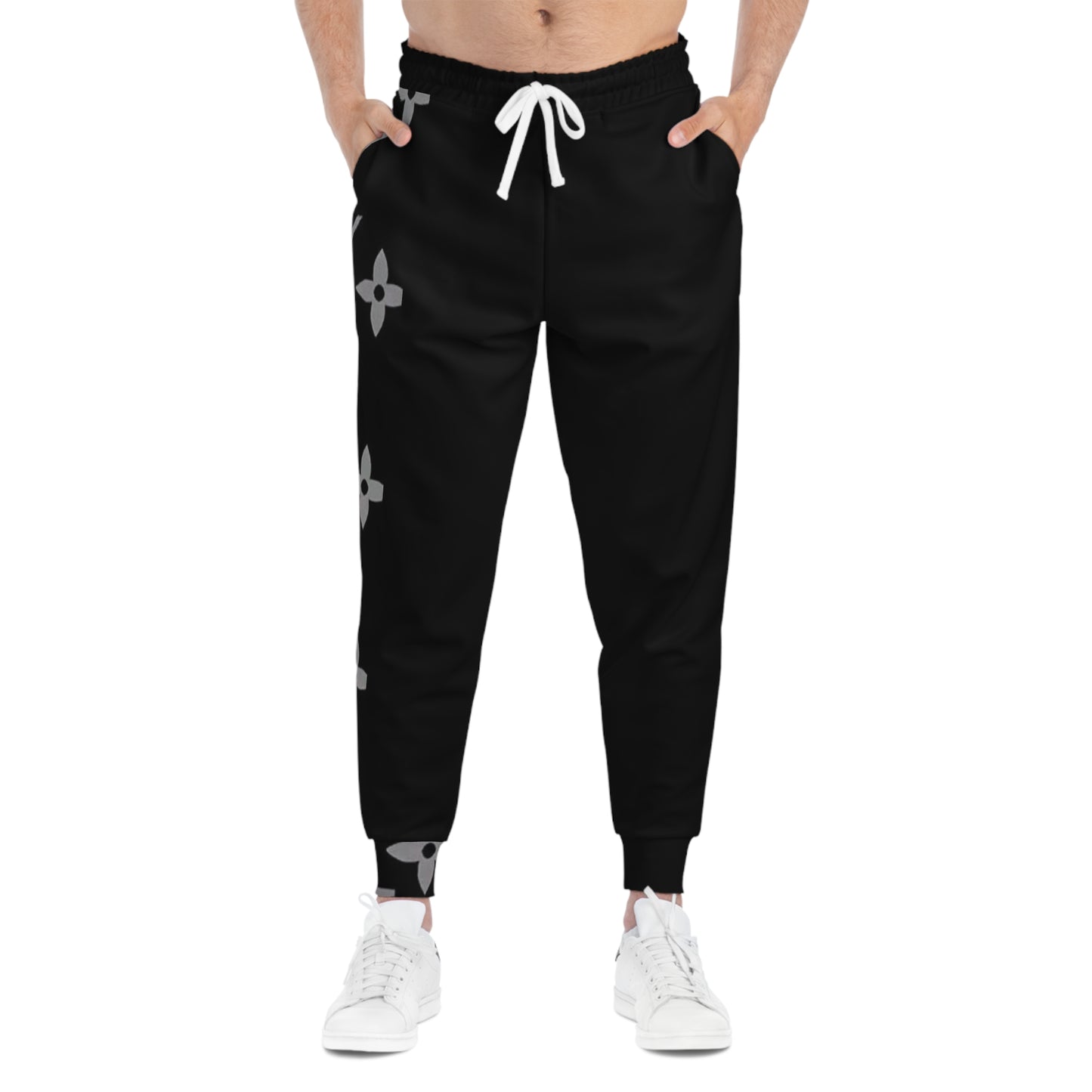 Trendy Athletic Joggers with Stylish Bear Print