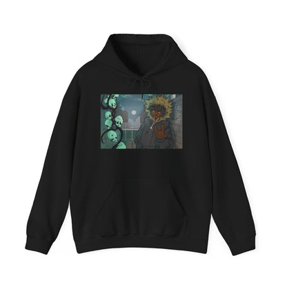 Skulls Graphic Hoodie for Anime Fans - Unisex Heavy Blend™ Sweatshirt