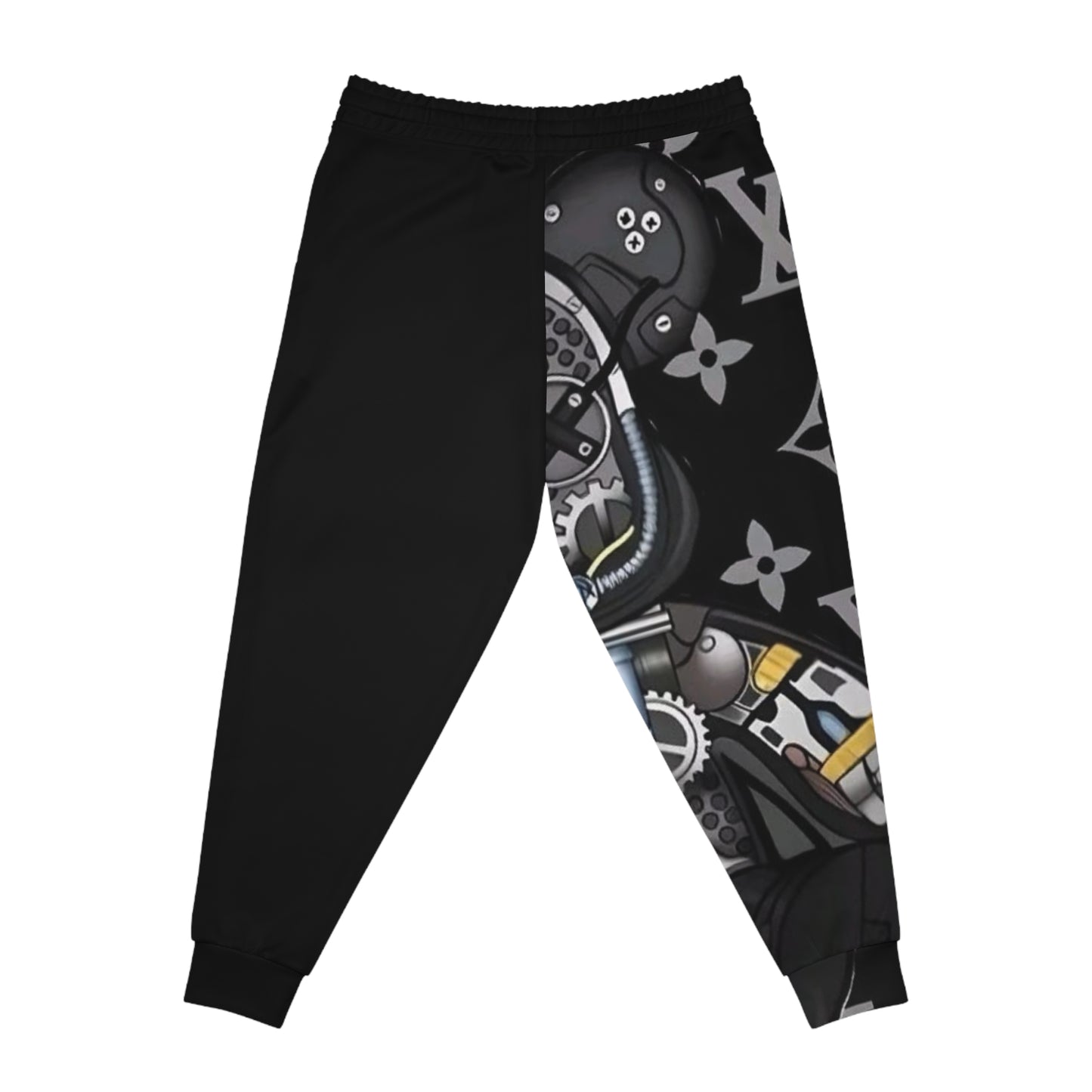 Trendy Athletic Joggers with Stylish Bear Print
